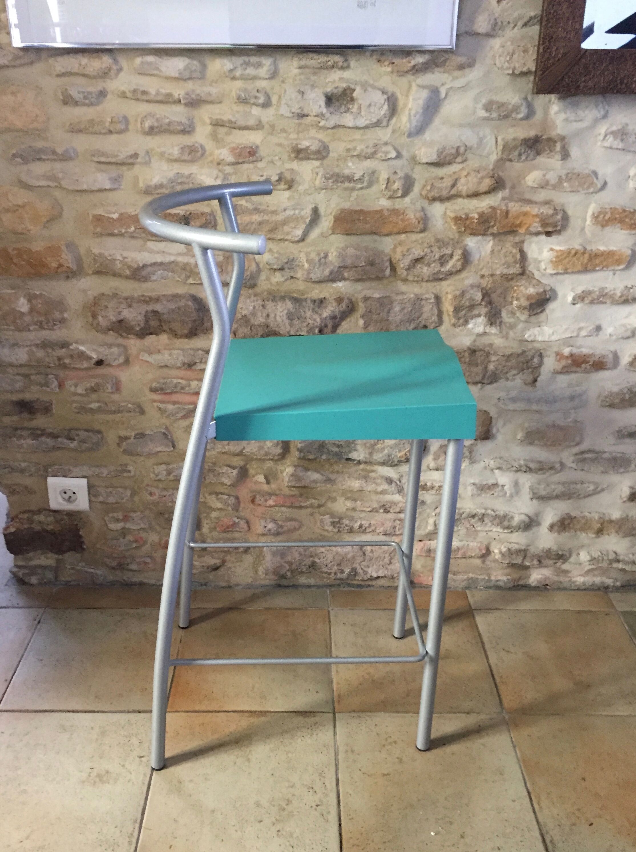 Pair of vintage stools hi glob by Philippe Starck, Kartell