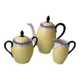 Sugar bowl and milk jug in porcelain