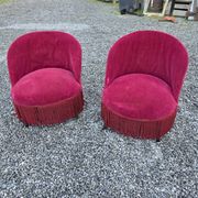 Pair of antique frog chairs