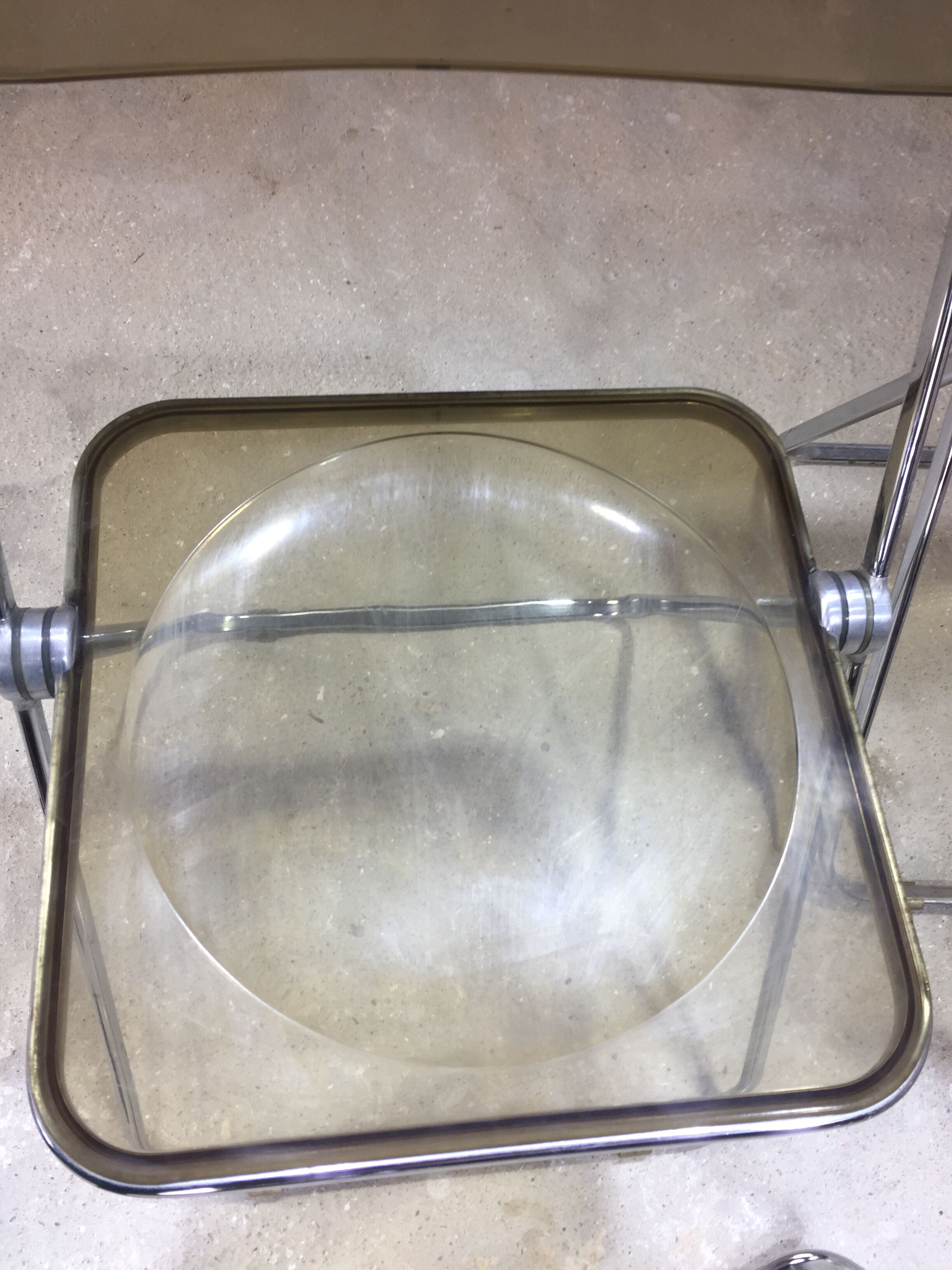 Lot of 4 chairs "Plia" by Giancarlo Piretti