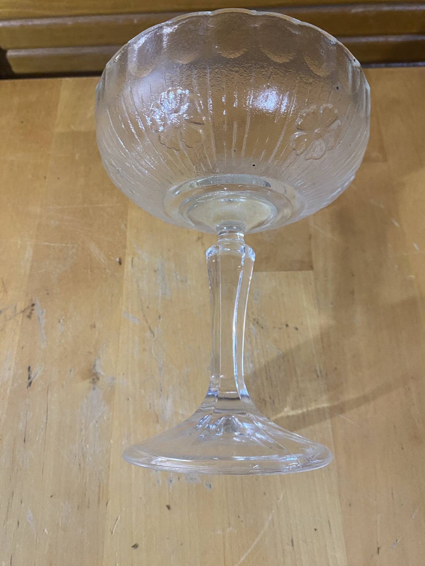 Set of 5 ice cream bowls bormioli rocco model america 20’s soft glass