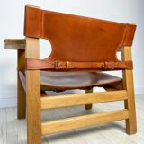 1950s Vintage Oak Spanish Chair by Børge Mogensen for Fredericia