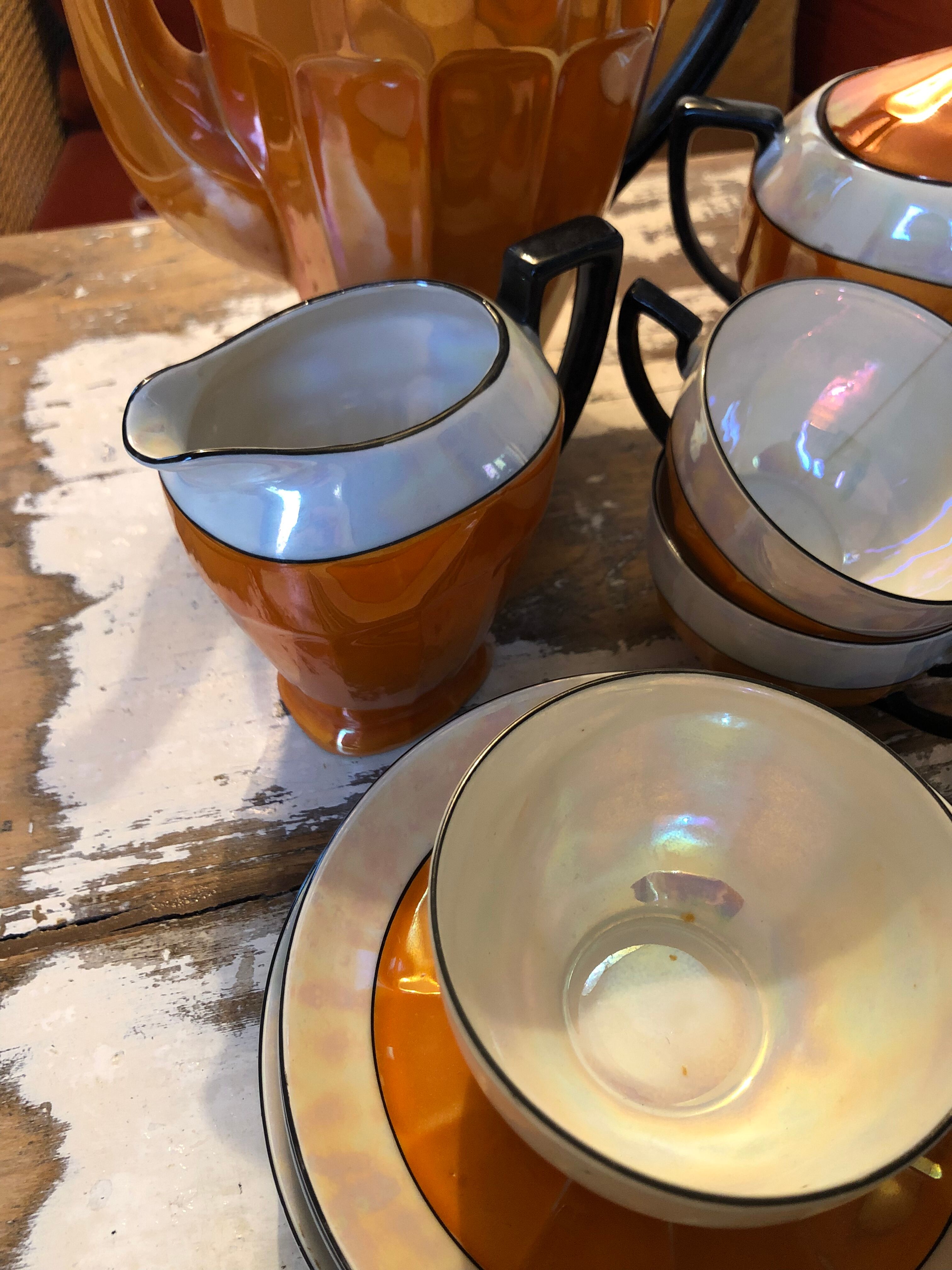 Art Deco porcelain tea set