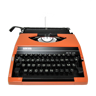 Machine à écrire quen data 620 de luxe métal orange années 70
