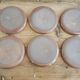 Service of 6 vintage plates in flamed stoneware
