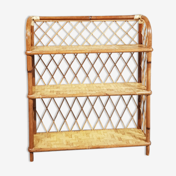 Rattan shelf