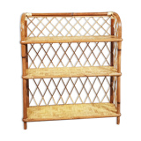 Rattan shelf