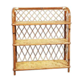 Rattan shelf