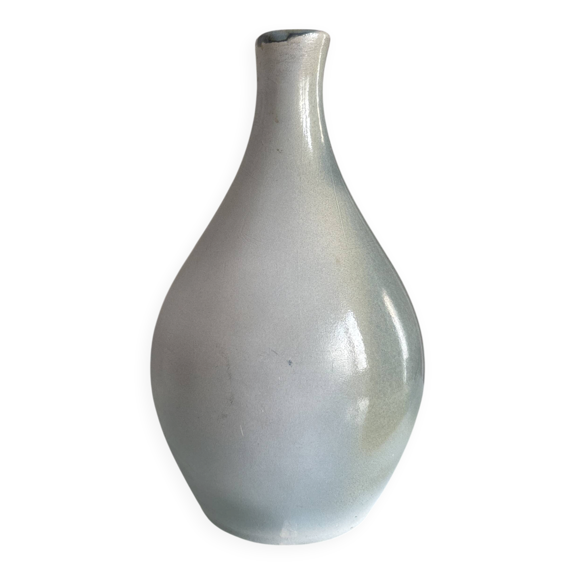 Small vintage vase in glazed ceramic