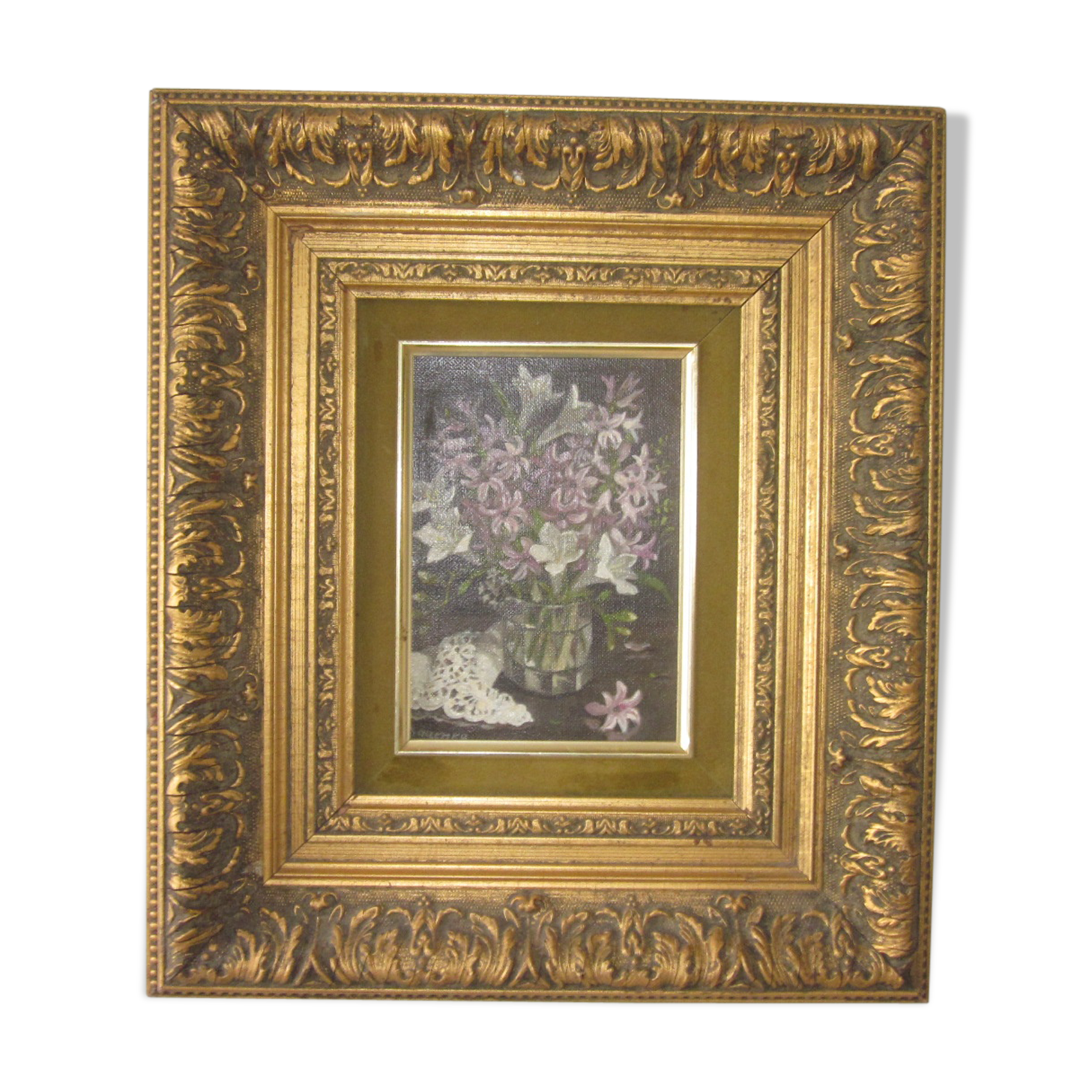 Painting bouquet of flowers