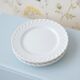 4 small Haviland plates in white porcelain