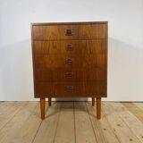 Small teak chest of drawers – Danish mid-century modern design, 1960s