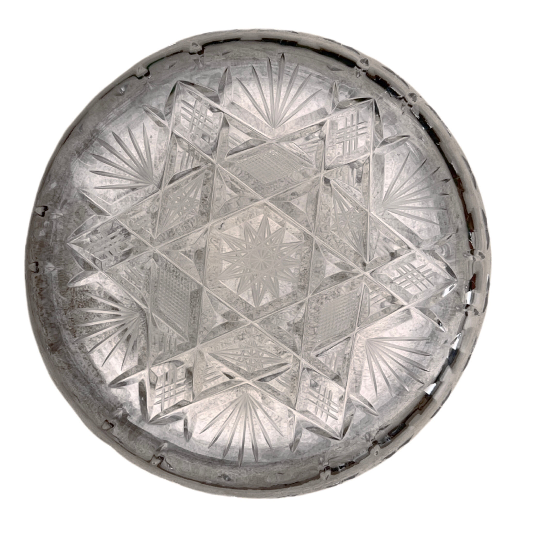 Large crystal ashtray of Huta Szkła Julia, Poland, 1980s.