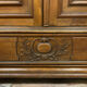 Gothic Renaissance library in solid walnut with columns around 1850