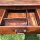 Solid wooden farm table mid-20th century