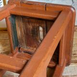 Workshop stool in old solid wood