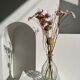 Vintage ovoid glass vase 70cl "Registered model" H:23cm