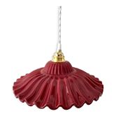 New vintage electrified ceramic pendant lamp