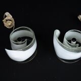 La Murrina, pair of Murano glass table lamps. Italy 1970s