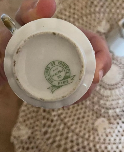 Service à café en porcelaine ancienne des années 1900