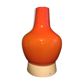 60'S vintage orange opaline lamp