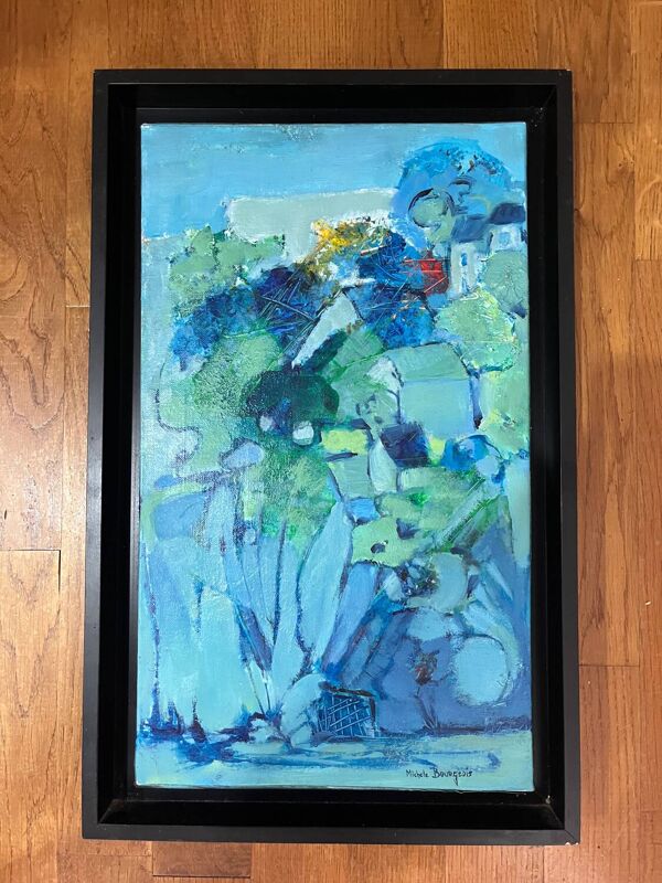 Tableau : huile sur toile contemporaine