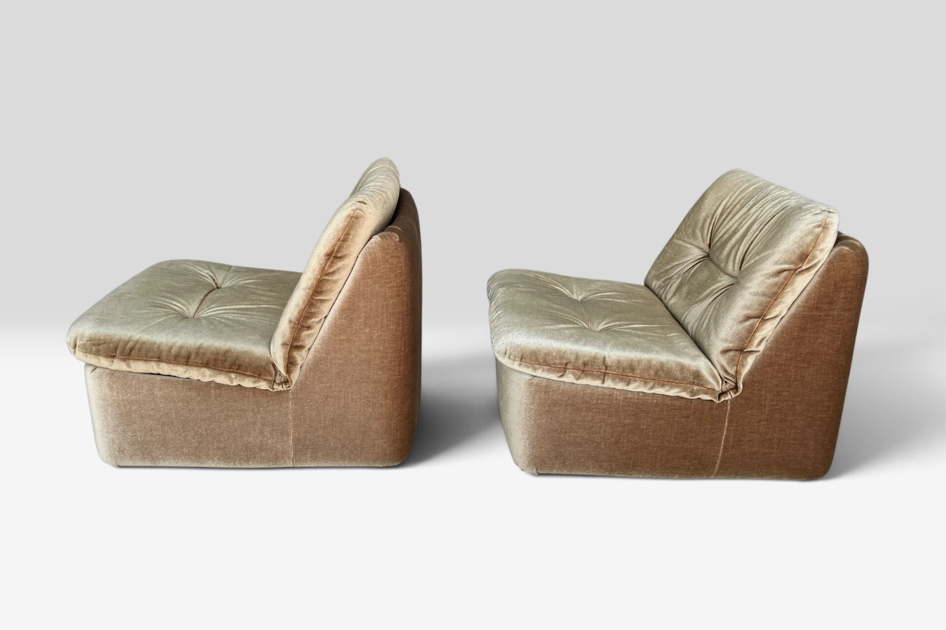 2 fauteuils vintage Cor "Ambo" verts de Jo Otterpohl