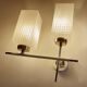 Pair of vintage architectural wall lights, 1960s