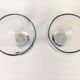Modern set of 2 crystal bowls by Asta Strömberg, Sweden, 1950s.
