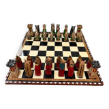 Wooden chess game