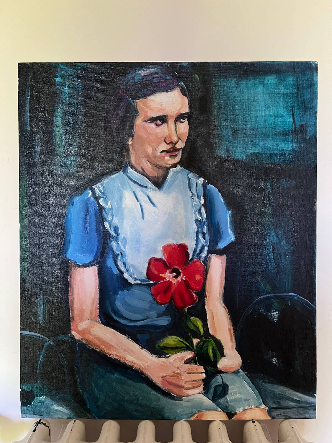 Portrait d'une jeune fille réalisé par l'artiste Cristina Barr