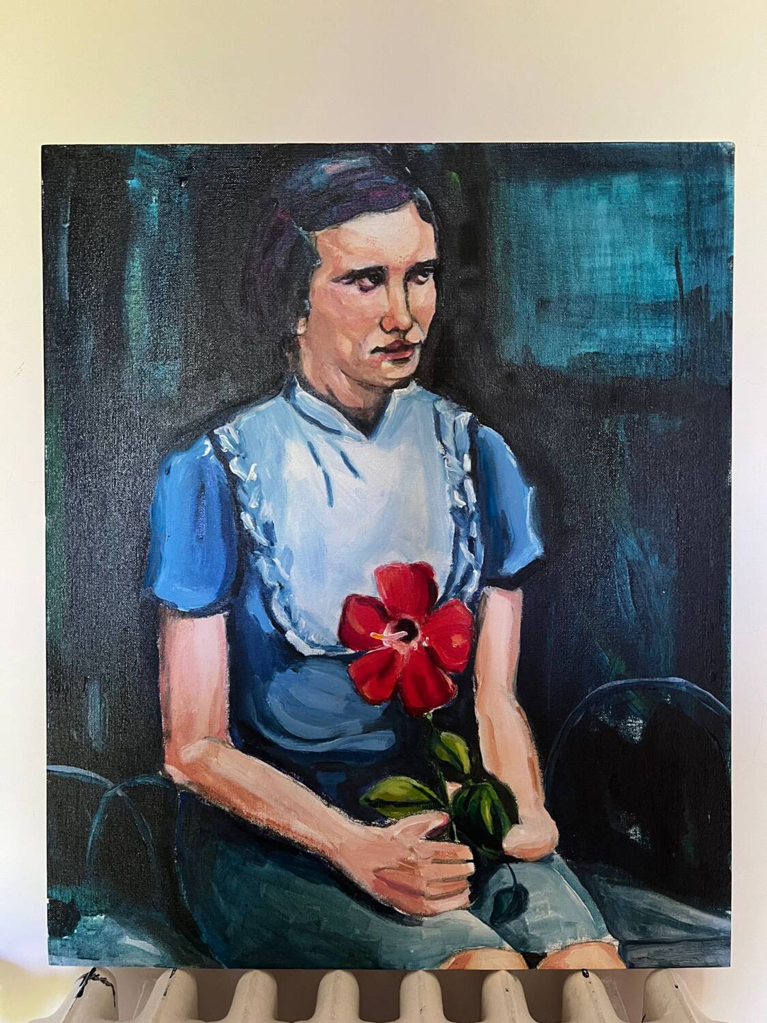 Portrait d'une jeune fille réalisé par l'artiste Cristina Barr