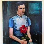 Portrait d'une jeune fille réalisé par l'artiste Cristina Barr