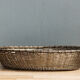 Braided metal bread basket