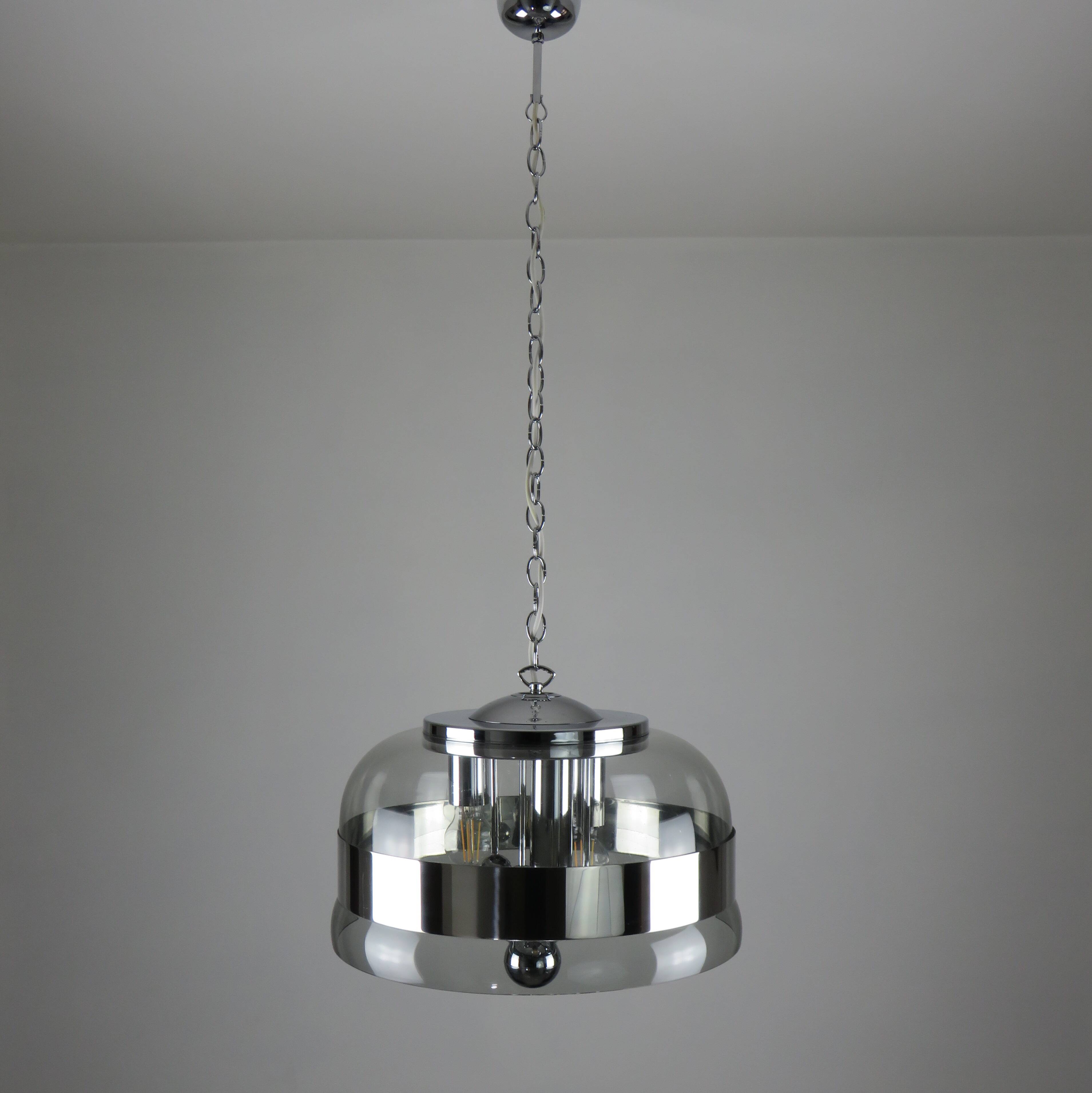 Space Age pendant light from Doria studio (Doria Leuchten Germany) 1970s