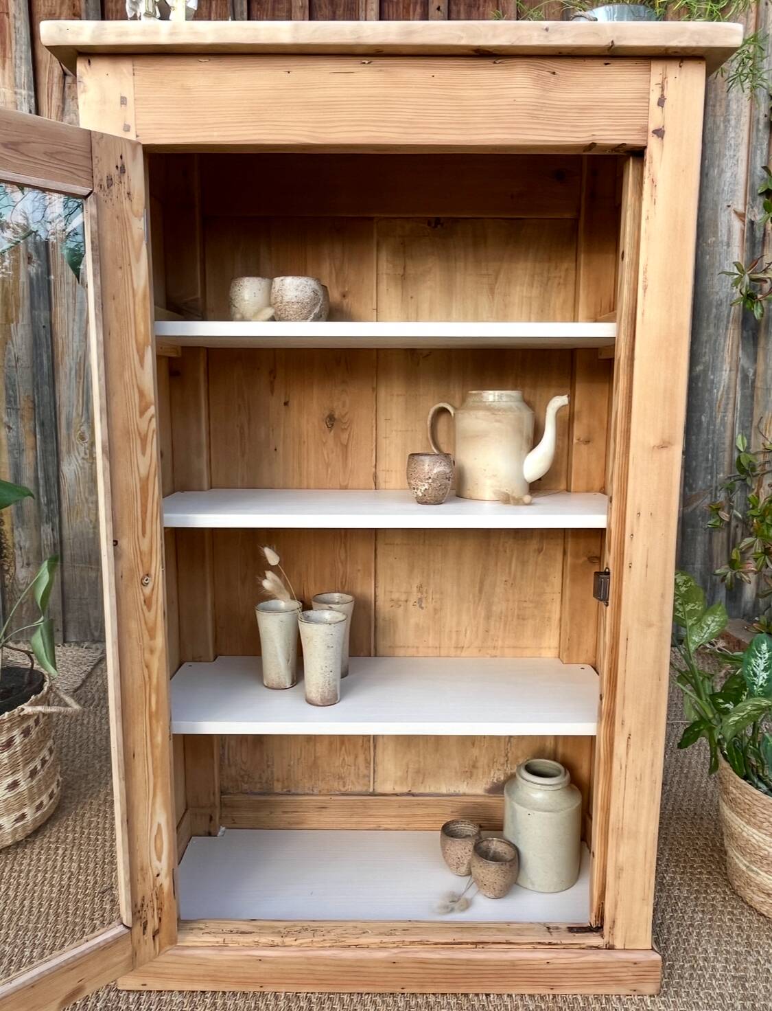 Solid wood display case