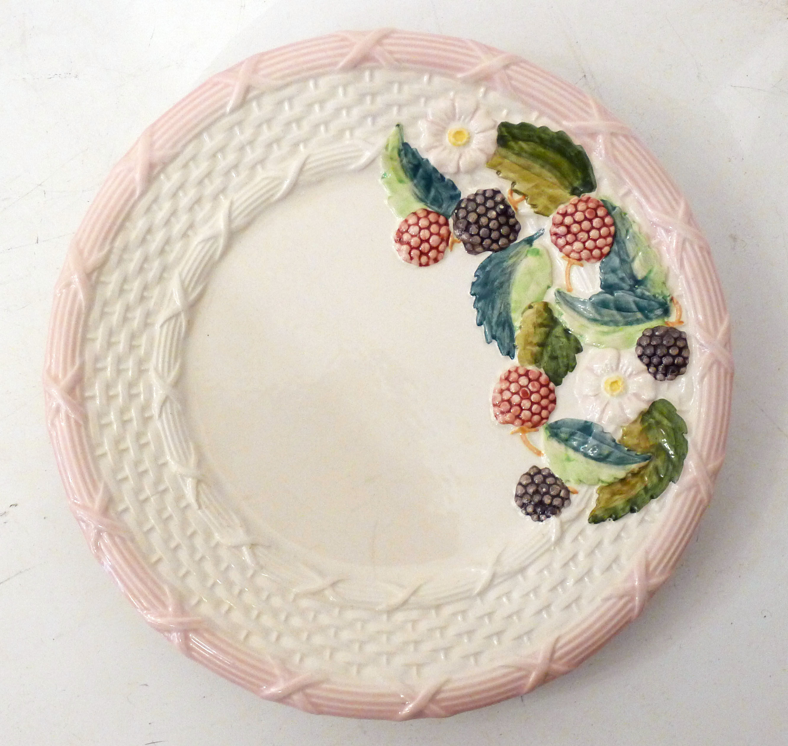 Set of 6 plates blackberries slurry