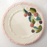 Set of 6 plates blackberries slurry