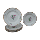 6 flat plates antique porcelain KPM Berlin