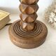Lampe en bois façon Charles Dudouyt