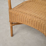 Pair of rattan armchairs