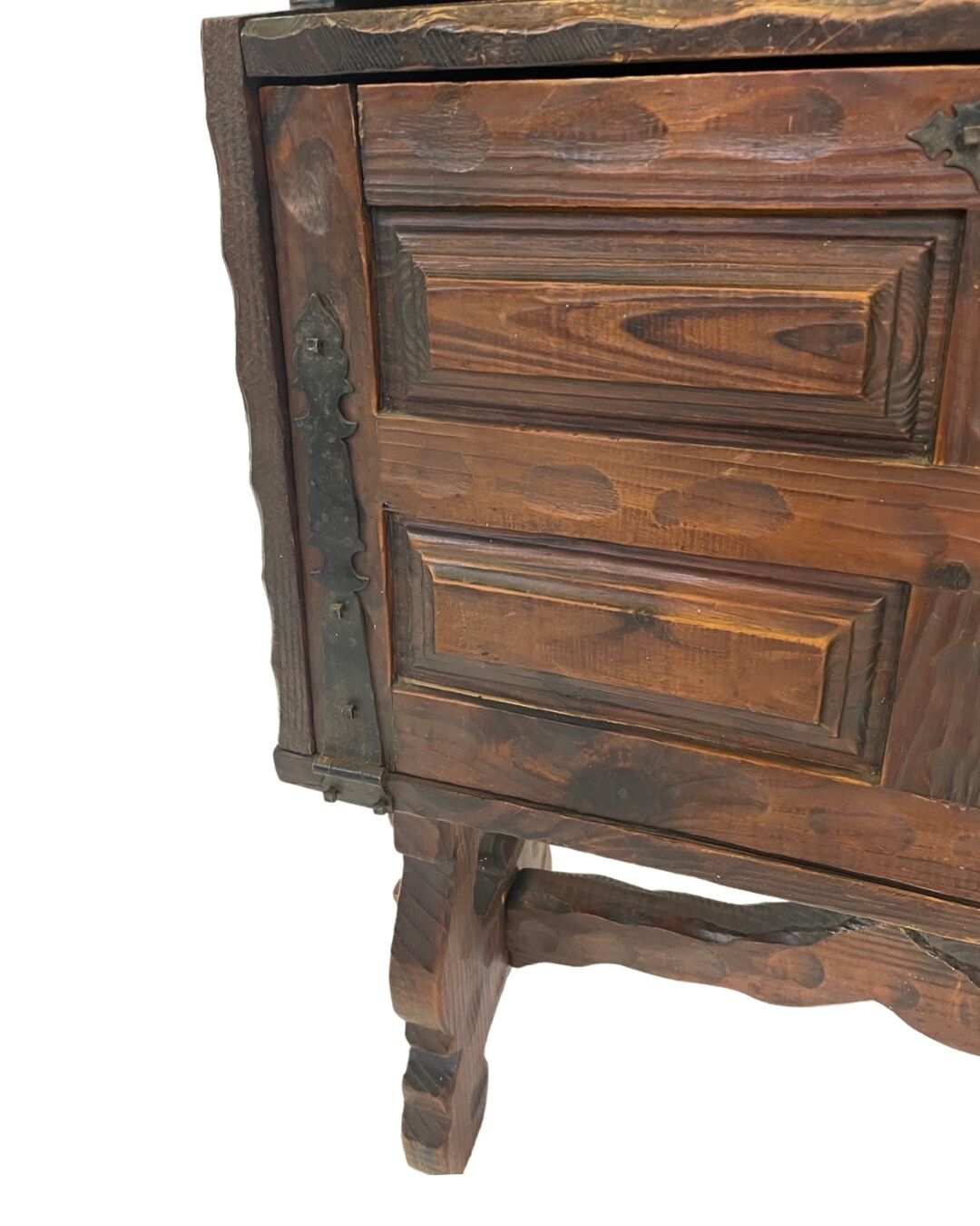 Vintage brutalist spanish wall cabinet cupboard design