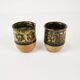 Tasses en céramique du milieu du siècle, Bornholm, Danemark, années 1960.