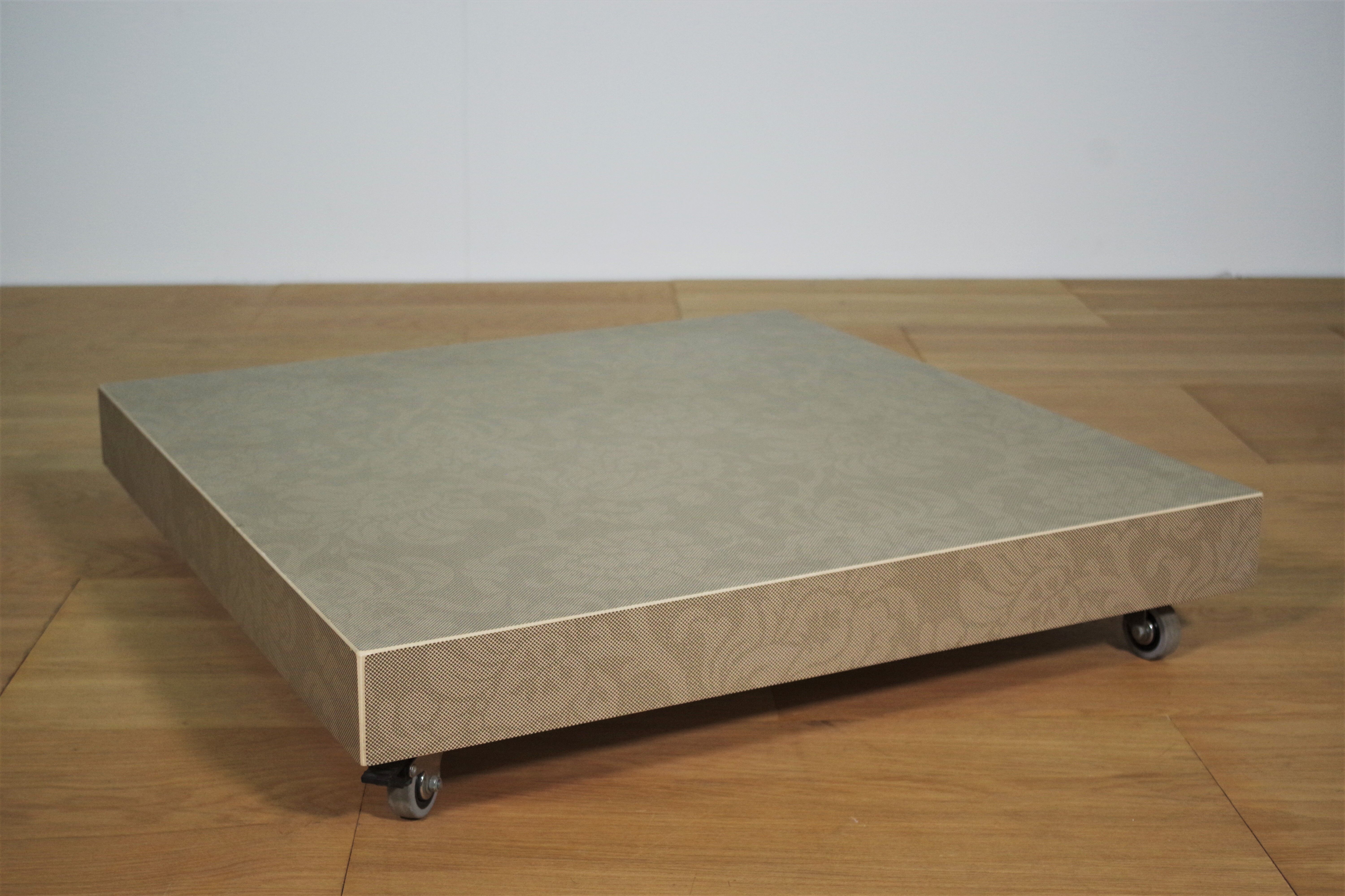 Ceramic and glass coffee table, 2000