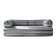 Vintage black and white striped sofa bed
