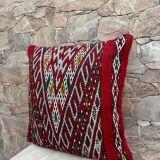 Berber Cushion, Vintage Moroccan Rug Cushion Cover, Berber Wool Cushion Covers.