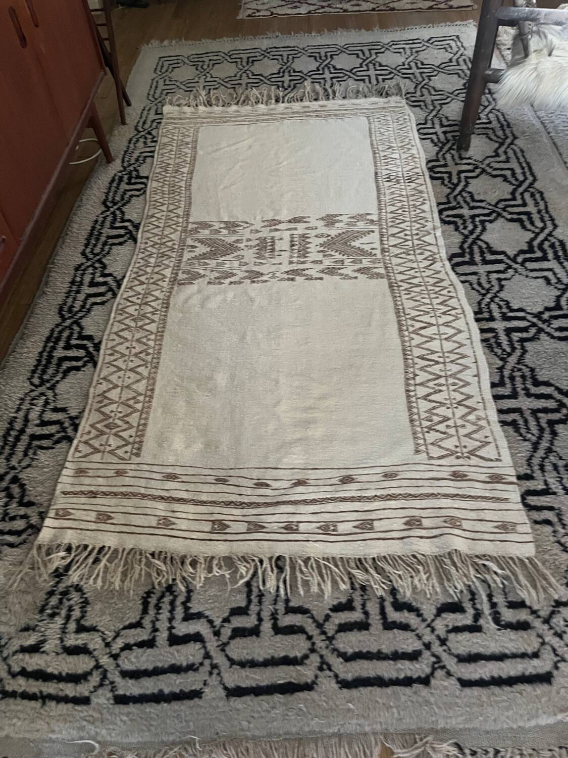 Berber kilim wool rug