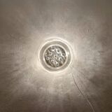 Large Bubble Glass Mushroom Flush Lamp