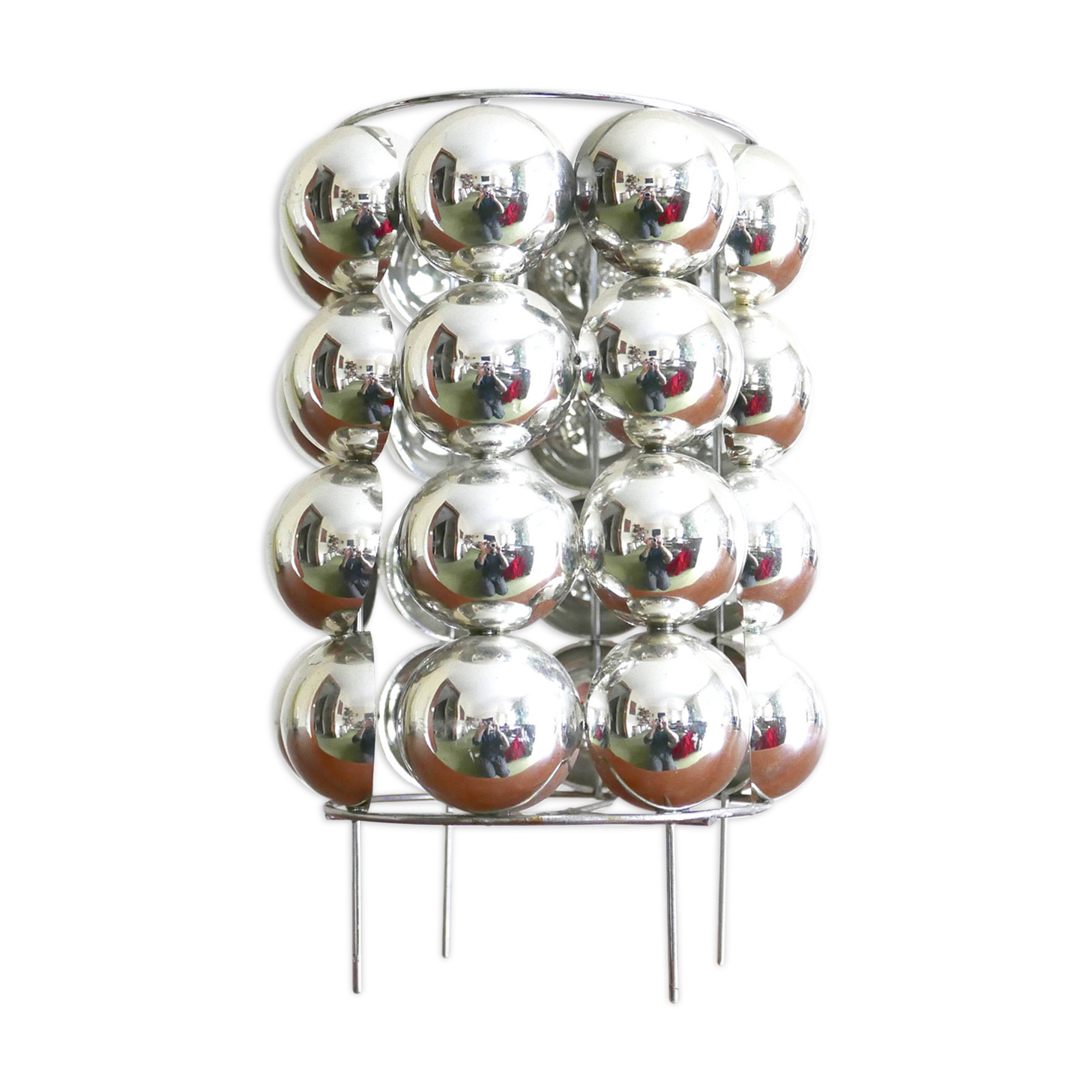 Lamp with a half revolving spheres, 70s
