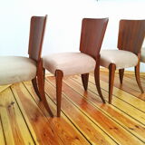 Set of four chairs H-214 proj.J.Halabala, the 50s Czechoslovakia